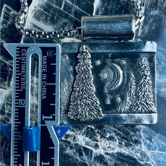 Evening Pines pendant by Silver Wishes, Sterling Silver - Picture 8 of 10